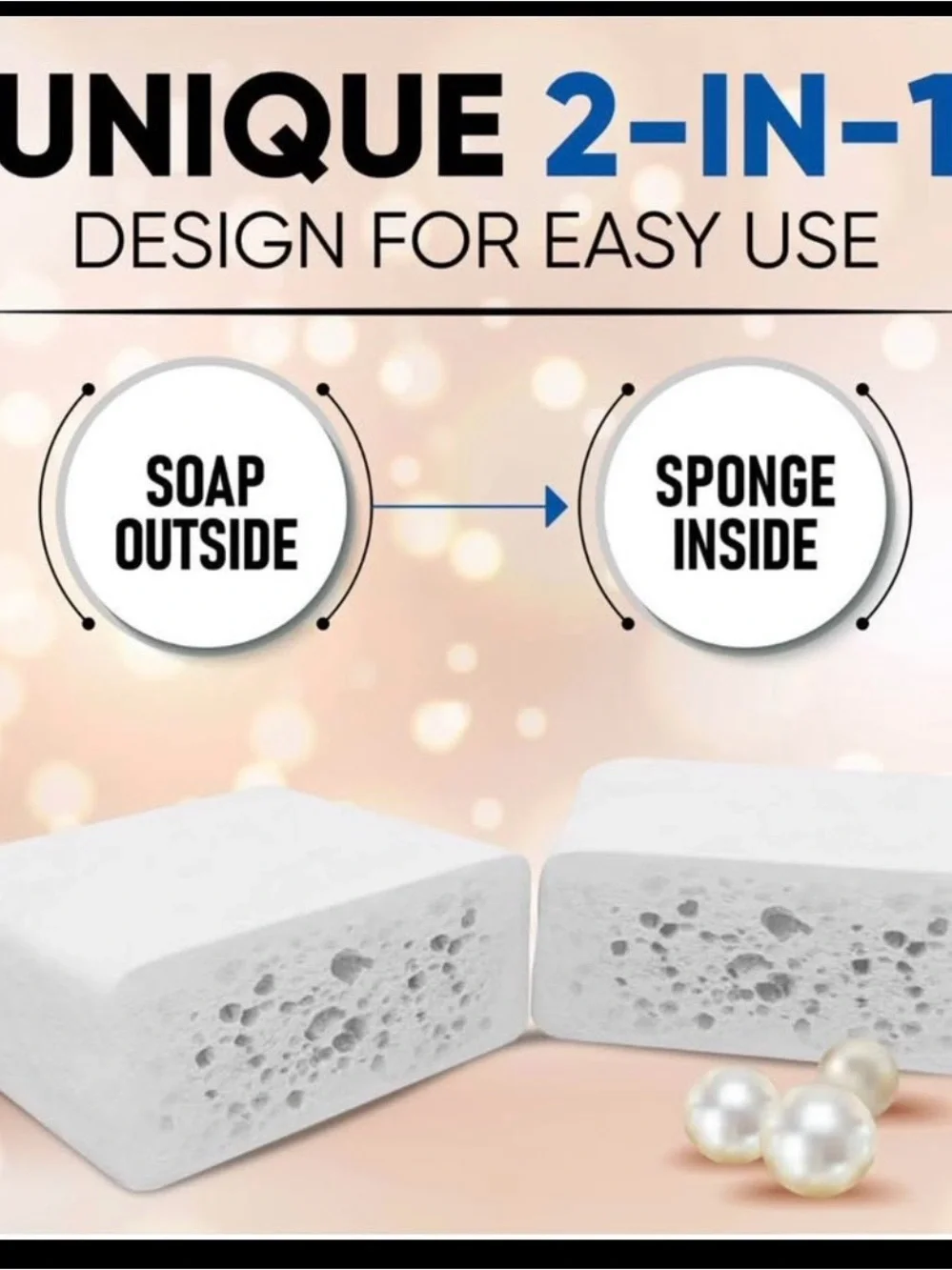 Esponjabon Mother of Pearl Soap - Pack of 3